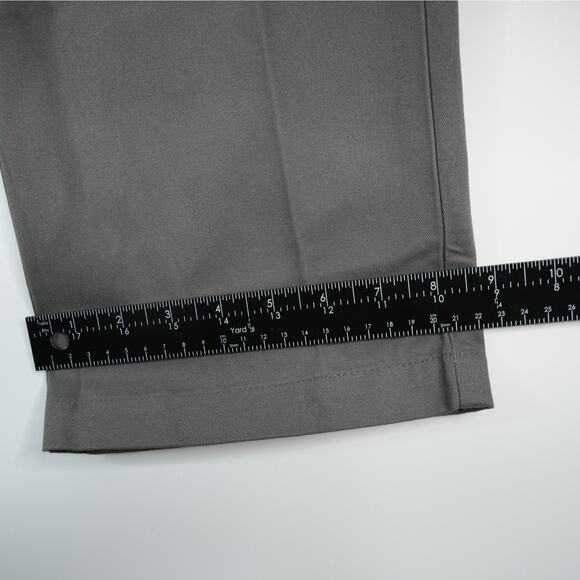 Magellan Outdoors Chino Pants Mens 42X30 Dark Gray Flat Front Heritage New - Picture 10 of 10